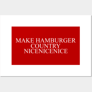 Make Hamburger Country Posters and Art